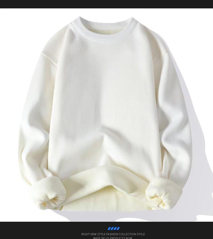 

Мужской тонкий пуловер в корейском стиле: Утолщенная бархатом, теплая, повседневная куртка для осени и зимы XL