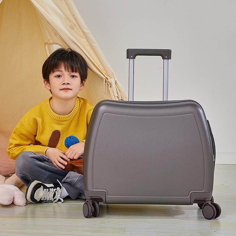 18-inch Lightweight Children's Ride-On Suitcase, Mini Cabin Trolley for Girls and Boys