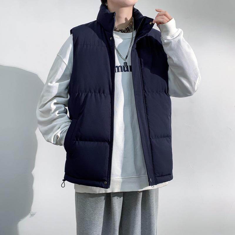 Large size vest, winter loose padded jacket, couple style thickened warm vest jacket