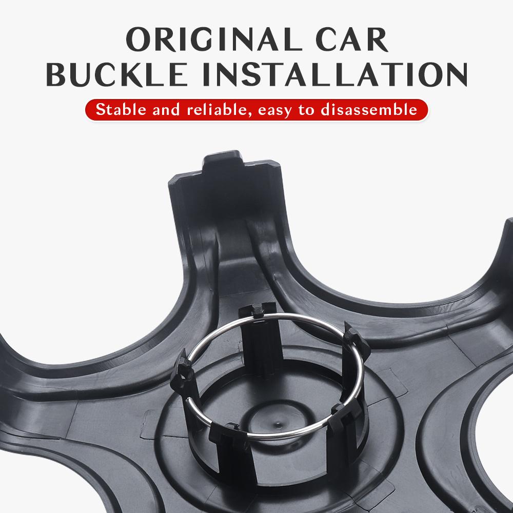 18inch For Tesla Model 3 2017- Car Wheel Center Caps Abs Carbon Fiber Hub Covers Model 3 Trim Auto Decoration