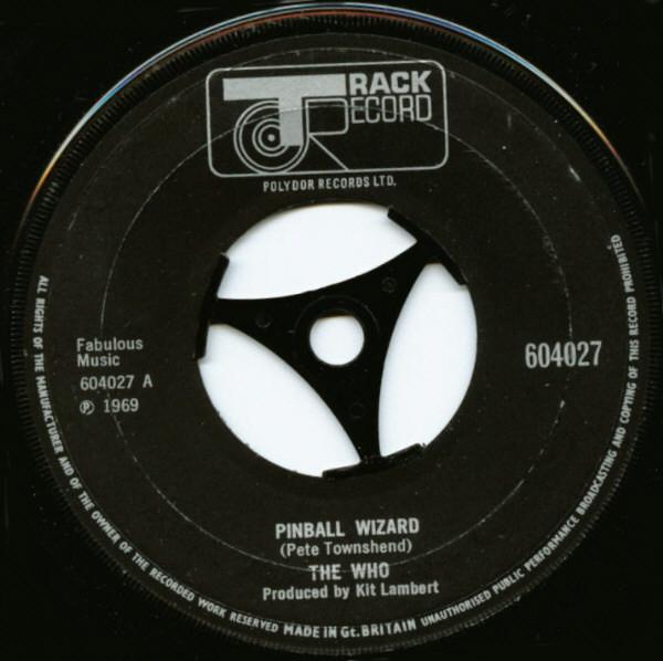 7-дюймовая пластинка WHO Pinball Wizard Dogs Part Two 604027 ТРЕК 1969 UK Rock Б/у