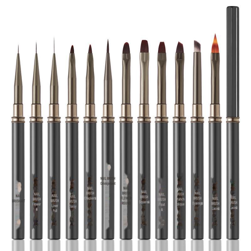 Japanese Professional Nail Art Brush Set for Gradient, Line, and Flower Painting