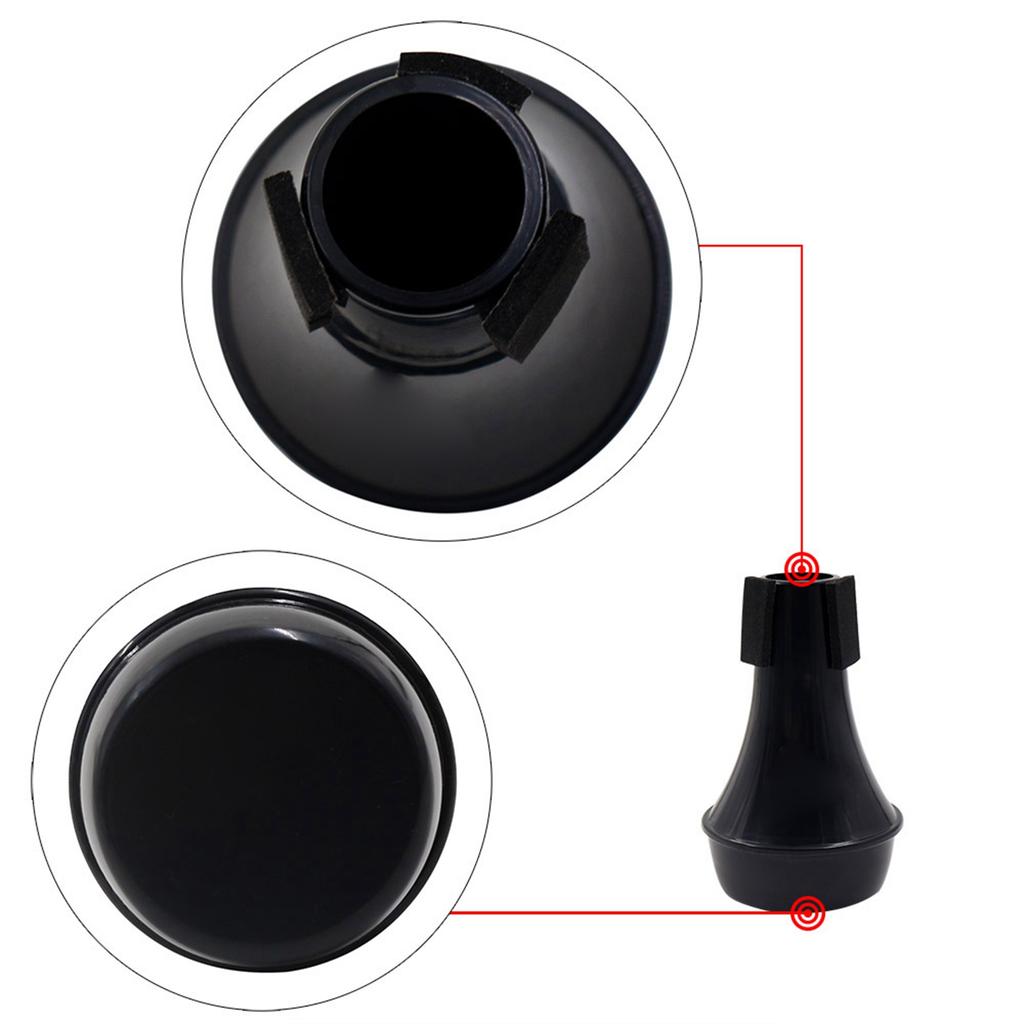 Mini Light weight Practice Trumpet Straight Mute Silencer Sourdine ABS Material