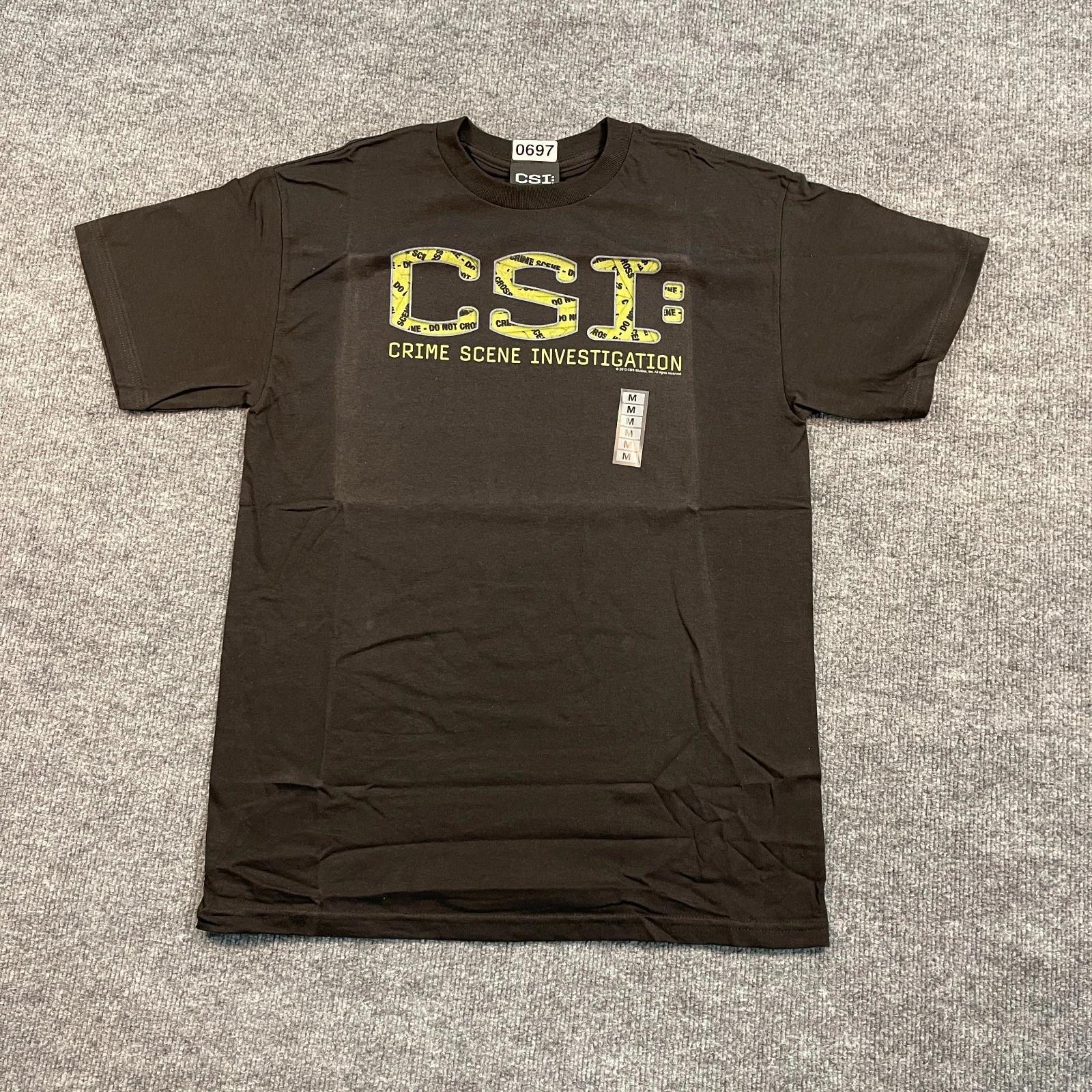 New Y2K CSI Crime Scene Investigation TV Series Shirt Medium 19x27 Black 2XL