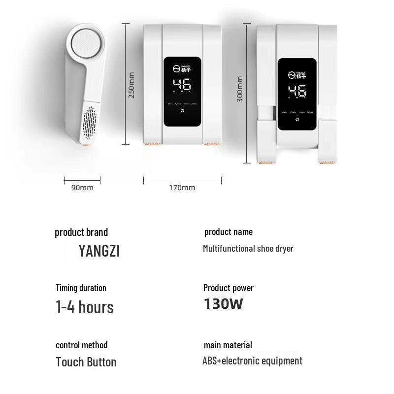 Multi-Function Smart Shoe Dryer with Timer and Deodorizing Sterilizer
