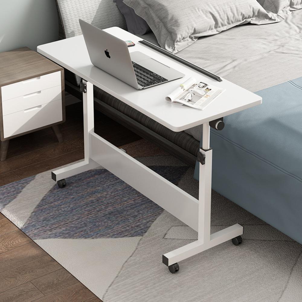 Computer Desk Bedside Adjustable Small Table Household Small Table with Wheels Movable Laptop Stand Simple Small Dining Table