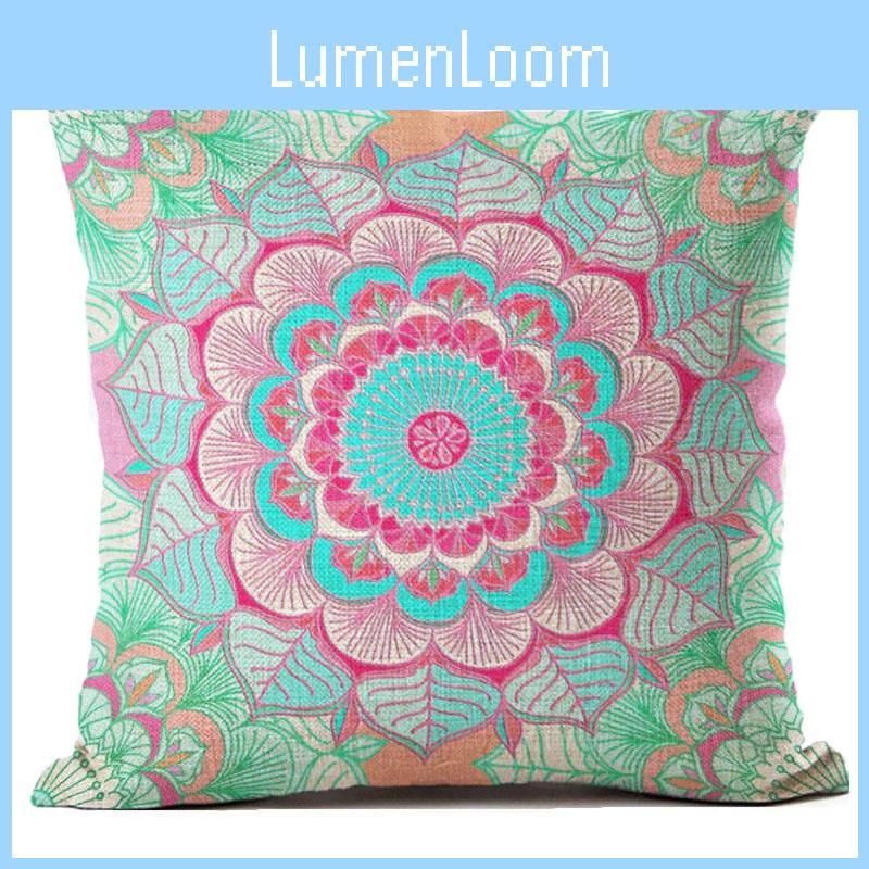 Chic Vintage Cotton Linen Throw Pillow Case Cushion Cover For Sofa And Bedside