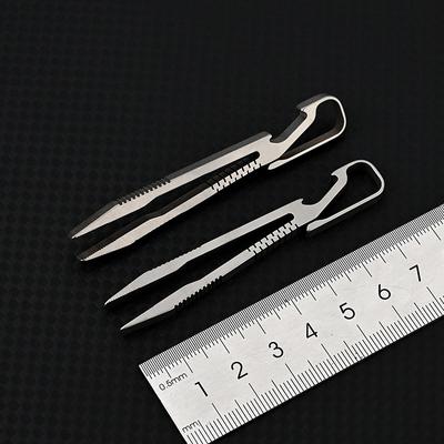1Pc Mini Tweezers Small Tc4 Titanium Alloy Clip Portable Tweezers Nipper Edc Outdoor Tool Outdoor Pocket Maintenance Tool