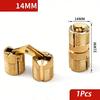 8*19mm ~ 16*33mm 1Pcs Cylindrical Hidden Gate Hinge Copper Invisible Hinges Cross Hinge Hidden Furniture Hardware