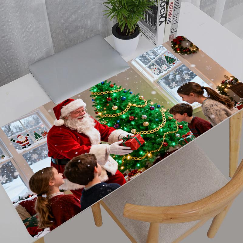 Merry Christmas Mouse Pad Lockedge Large Gaming Accessories Computer Gamer Keyboard Mouse Mat Desk Mousepad For Christmas Gifts