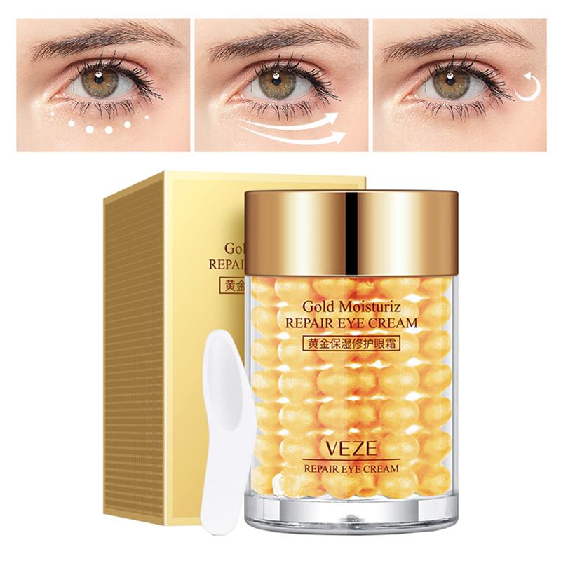 VENZEN 24Gold Eye Cream Moisturizing Anti Puffiness Anti Wrinkle Remove Dark Circle Eye Bag Anti-Aging Anti Puffiness Eye Care