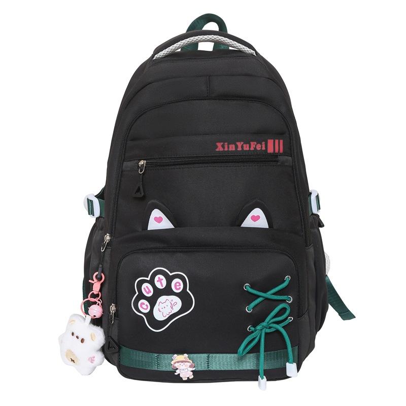 School bag new cute junior high school student school bag high value ins wind light large capacity backpack casual versatile backpack