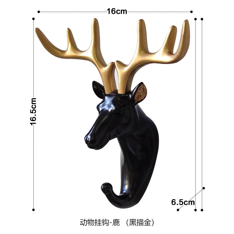 Wall Mounted Animal Head Rack Coat Cap Wall Hanger Horse Giraffe Elk Elephant Hook Decorative Room Decor Bathroom Accessory
