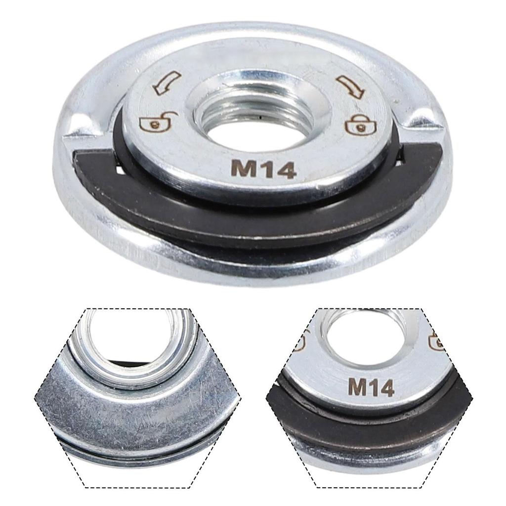 M14 Self Locking Pressing Plate Pressure Plate Iron 45mm Portable Replacement Angle Grinder M14 Thread for Cutting disks Fitting