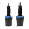 ZSADZS Motorcycle Engine Guard Protector Slider Protector Left and Right Set Universal (Blue)