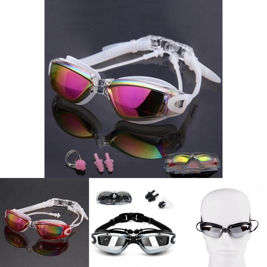 Glasses Swimming Waterproof And Antifog Colorful Plating Small Mirror Racing Swim Set Glasses