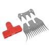 Sheep Shear Replacement Blades Stainless Steel 13T Curved and 4T Universal Wool Clipper Blades for