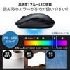E-Supply Type-C Wireless Mouse, Blue LED Sensor, 5 Buttons, DPI Switching, Rubber Coating, Black, EZ4-MAWC097BK