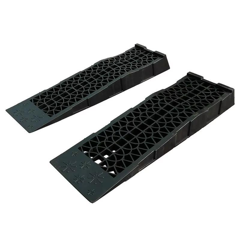 

2pcs 5000KG Capacity Heavy Duty Car Ramps 70cm Plastic Portable Loading Access Ramps Lift Repair Maintenance Jack Lift Tool чёрный