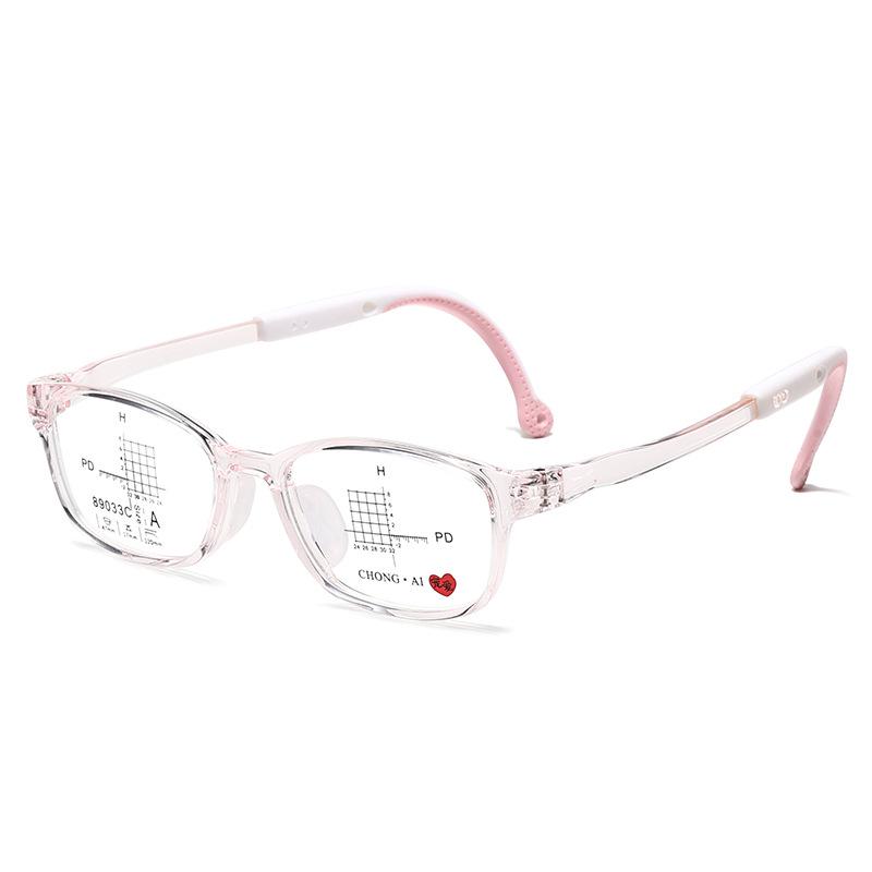 Unbreakable Kids' Silicone Myopia Glasses - Anti-slip, Transparent Frames for Boys and Girls, Prescription-Compatible