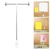 Sign Holder Clamp Adjustable Height Label Tag Clip Reusable Aluminum Alloy 30 Cm for
