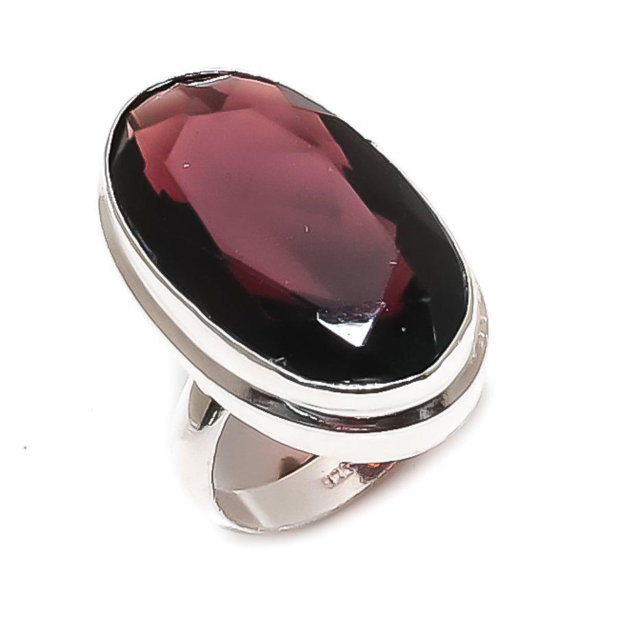 Amethyst Gemstone 925 Sterling Silver Jewelry Ring Size 7