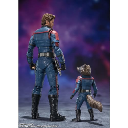 TAMASHII NATIONS S.H.Figuarts Star-Lord & Rocket Raccoon (Guardians of the Galaxy: Volume 3) Approx. 150mm x 60mm PVC & ABS Painted Movable Figure