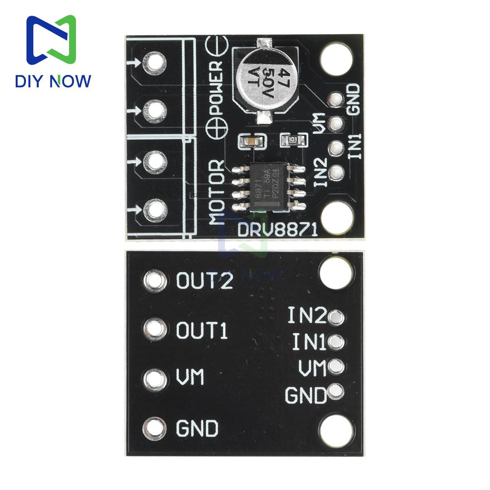 5/1Pcs DRV8871 DC 6.5-45V H-Bridge Motor Driver Module 3.6A Brushed DC Motor Control PWM 10A Sinking Source for DIY Robot