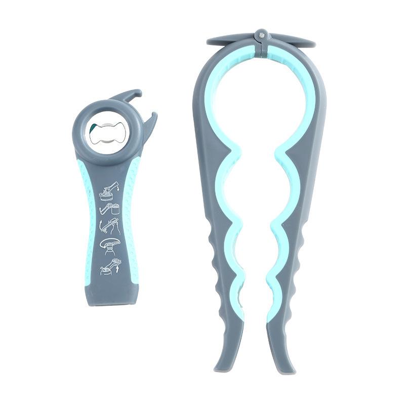 2PCS Latest senior can opener, suitable for those with arthritis and weak hands, multi-functional bottle cap opener