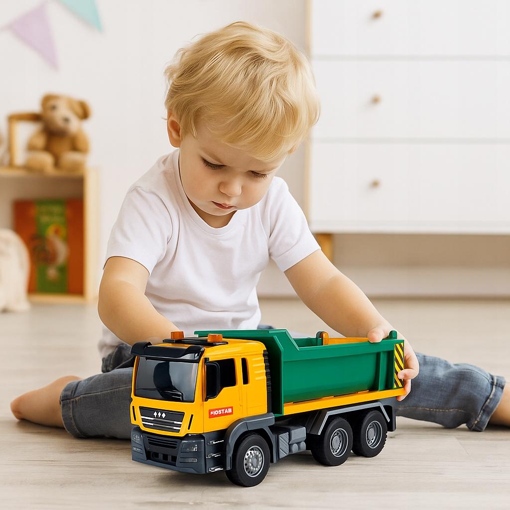 [PACZB] Car with Drive Tipper Movable Semi-trailer Light Sounds Z3167