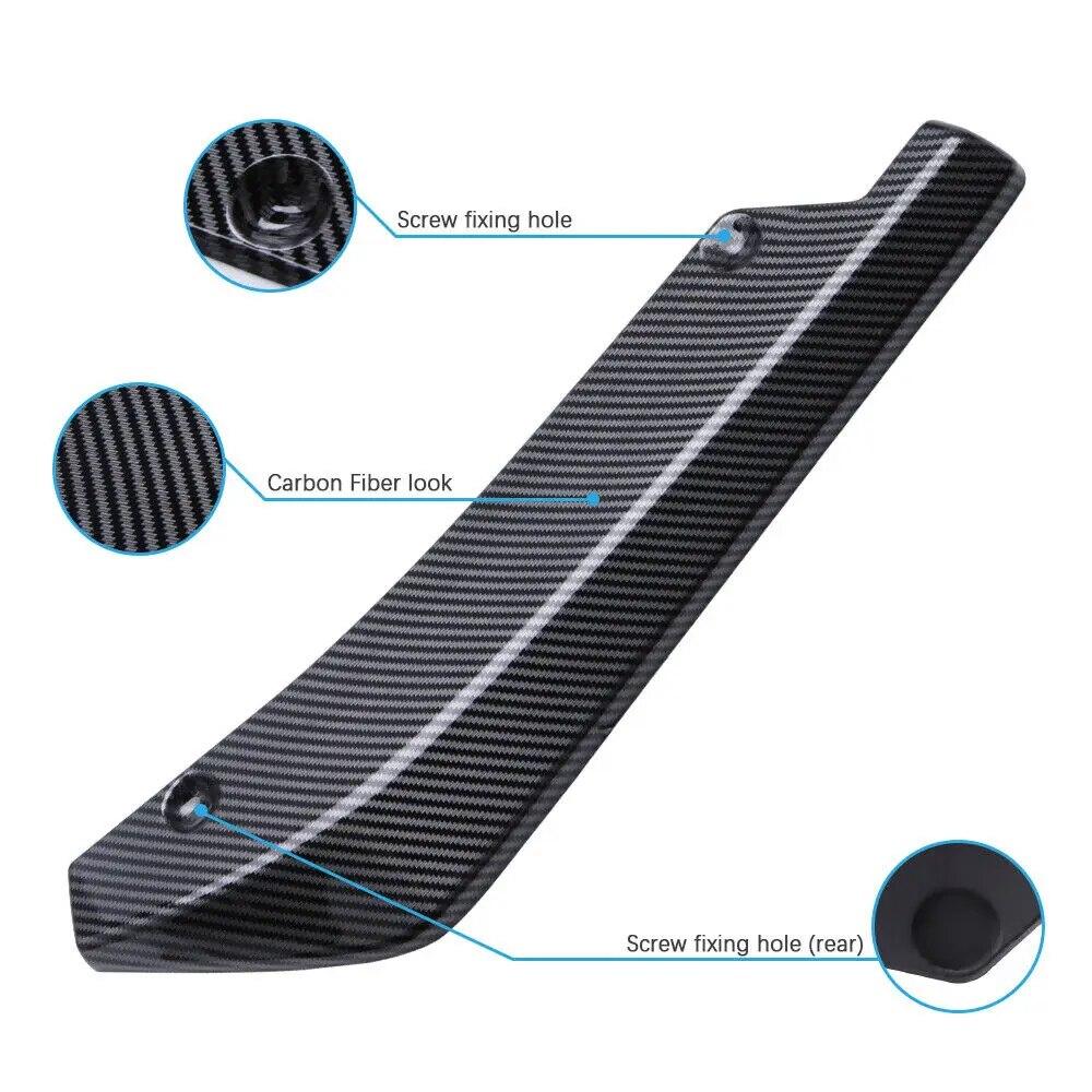 2PCS Rear Bumper Splitter Universal For BMW For 3 Series E46 E90 E92 2000-2022 Side Spoiler Diffuser Canards Car Accessories