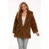 Autumn And Winter Fashionable Faux Fur Hooded Coat Mid-length Women's Coat Warm Top