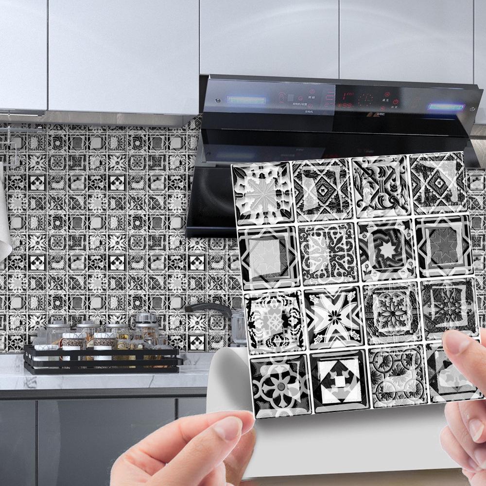 3D Mosaic Tile Sticker - Creative, Bright Film, DIY Wall & Floor Decor