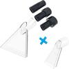 Happy Tree Universal Fits All Shop Vacs with 2-1/2"& 1-7/8" & 1-1/4" Adapters Large 7-1/2"& Small 3-1/2" Clear Head for Upholstery/Carpet Cleaning,