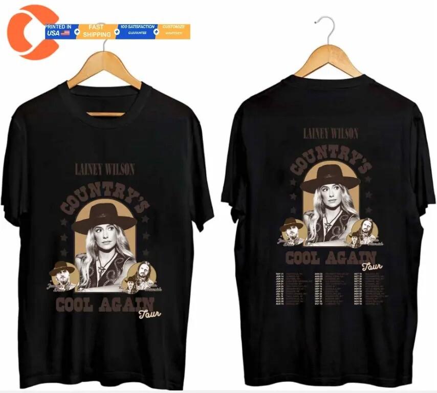 Wilson Lainey Again Cool 2024 Tour T- Shirt Countrys Gift Fans Allsizes N0310_41 S
