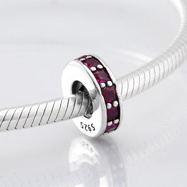 Fashion Trend 925 Sterling Silver Clear Cz Forever Family Fine Beads Fit Original Jiuhao Charm Bracelet Jewelry Making