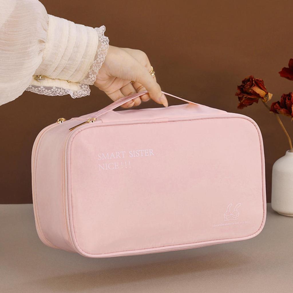 Travel Storage Bag Portable Underwear Pantyhose  Socks Organizing Pouch  Double Layer Large Capacity Luggage Bag Travel Essentials