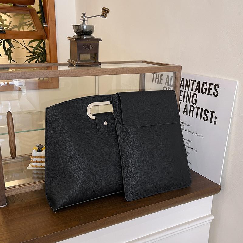 

Bag Women s 2025 New Fashion Large Capacity Tote Bag Commuter Laptop Bag Women s Briefcase No specification чёрный