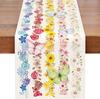 Spring Watercolor Flower Table Runner - Indoor/Outdoor Dining & Home Decor