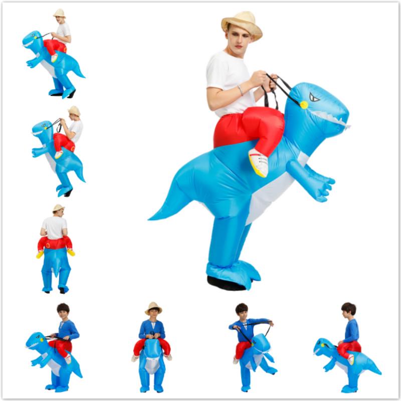 Adult Inflatable Children Dinosaur Halloween Costume Fancy Dress Outfit Cosplay