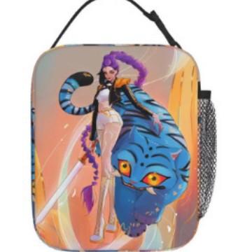 School Season Cartoon Animation Lunch Bag Children'S Full Printing 3D Digital Thermal Insulation Bag Portable Outdoor Picnic Bag