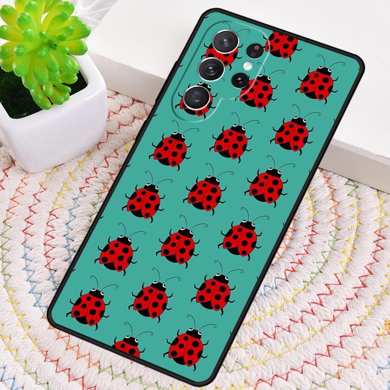 Ladybug Beetle Soft Silicone Phone Case For Samsung Galaxy Note 10 Pro S26 S25 S24 S23 S22 S21 Plus S25Ultra Capa Cover
