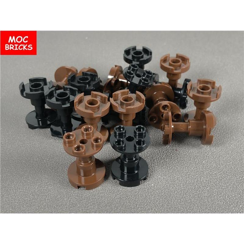10pcs / lot MY OWN CREATION Blocks DO-IT-YOURSELF Brown Black Support 2x2x2 Stand Including Complete Hole 3940b Construction Brick Playthings Ideal