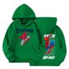 Kids Loose Fit Long Sleeve -Lined Pullover Hoodie with Graphic Print