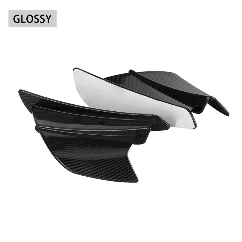 Universal Motorcycle Aerodynamic Winglet Carbon Fiber Style Side Wing Spoiler for Yamaha R15 R3 R6 BMW S1000RR Honda CBR,Easy Adhesive Install