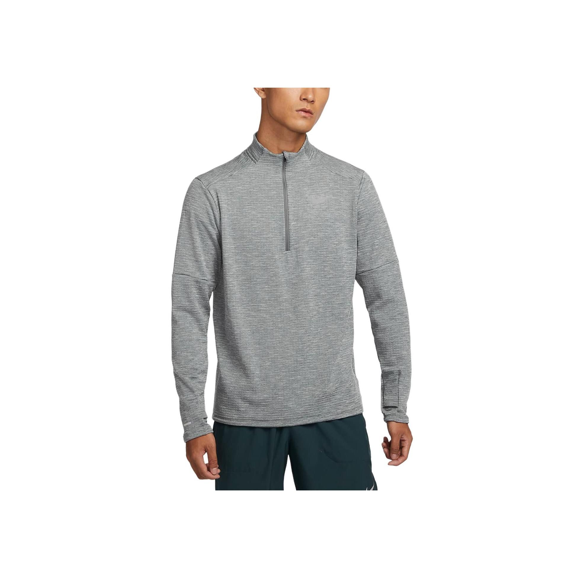 Nike Men s Therma-FIT 1/4-Zip Running Top Dark Grey Heather FZ1150-084 S