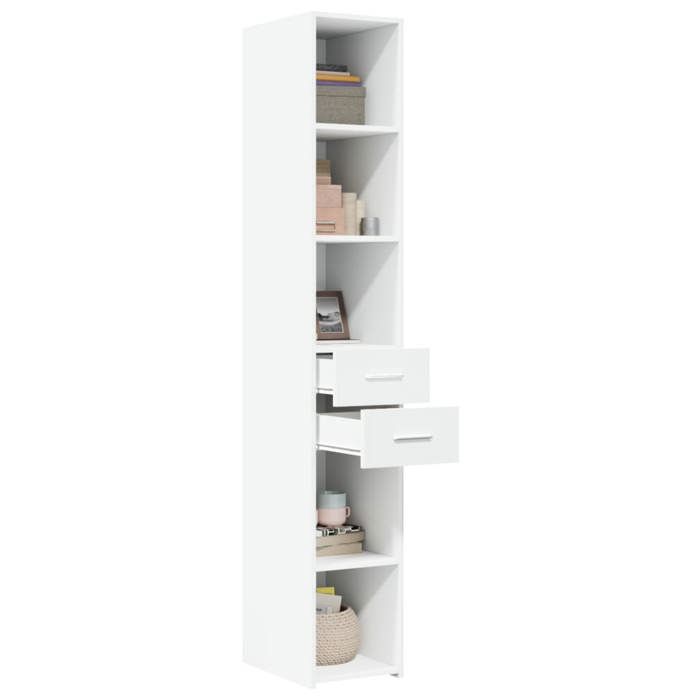 VidaXL Highboard White 30x42.5x185 Cm Engineered Wood 846236