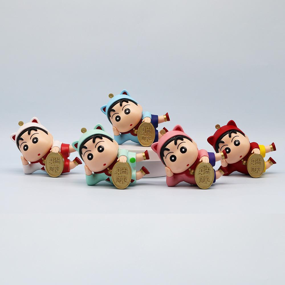 Adorable Crayon Shin Chan Collectible Pvc Figure Set 10*8.5