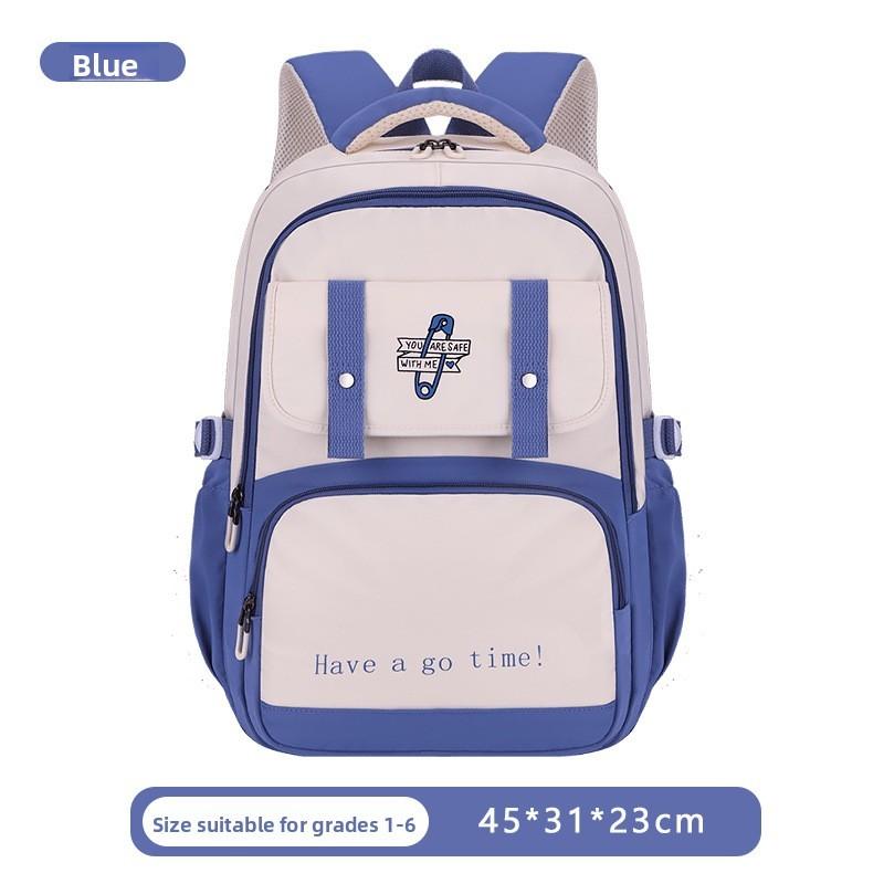 Backpack Letter Fashion With Waterproof Material For Middle School Campus And