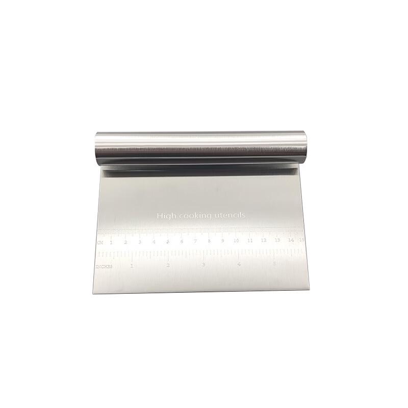 MDNG Stainless Steel Dough Scraper Set with Wooden Handles